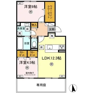 イセリーノ【1階】の間取り