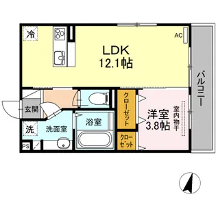ラ ティアラ【3階】の間取り