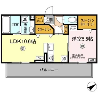 コウジィーコート【3階】の間取り