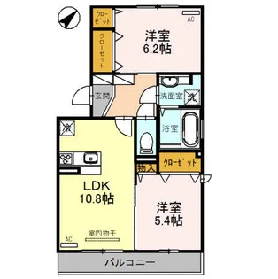 プラッツ【2階】の間取り