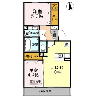 アベニュー花立【2階】の間取り