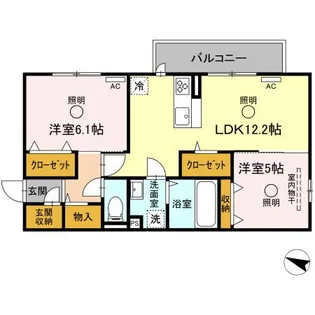 ラ・メゾン ドゥ【3階】の間取り