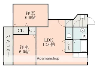 インペリアルC【1階】の間取り
