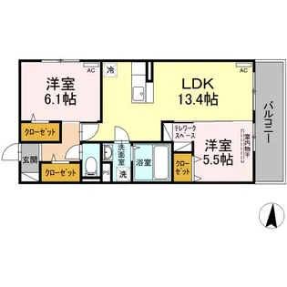 シルトクレーテ【2階】の間取り