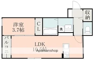 BRAVE BASE戸島【1階】の間取り
