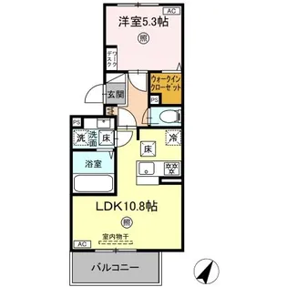 パルフェリーチェ【1階】の間取り