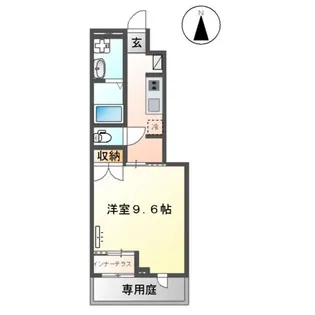 ソレイユ蓮台寺【103号室】の間取り