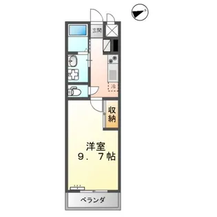 ルラシオン大津【207号室】の間取り