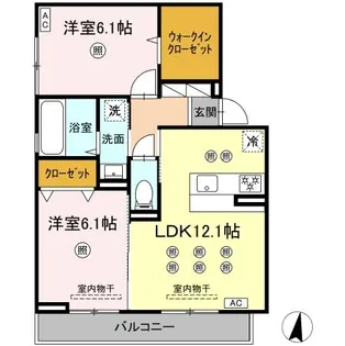 ブルシア【2階】の間取り