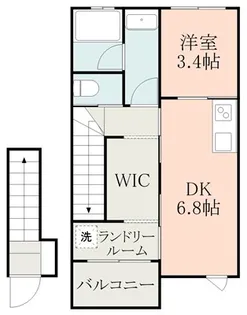 PURITY長嶺南【2階】の間取り