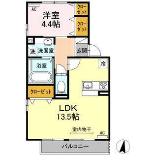 サニーハイツウチダ【2階】の間取り