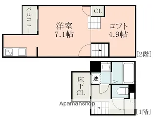 ADC月出メリッサ【2階】の間取り