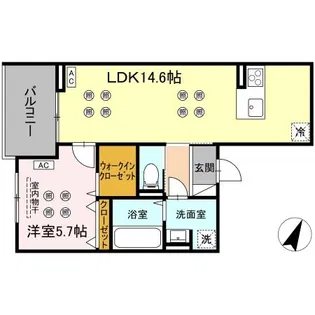 LUMINA(ルミナ) II棟【3階】の間取り