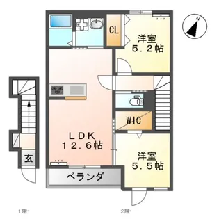 ソラリア メゾン【203号室】の間取り