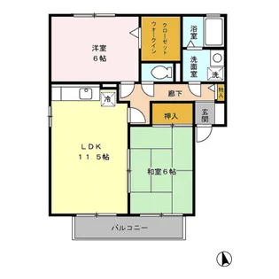 セジュールグランフォレ B棟【2階】の間取り