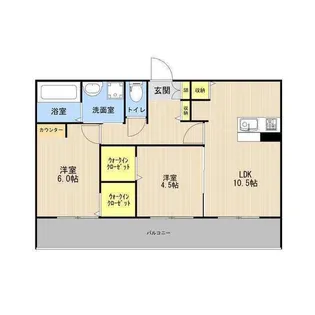 セキュレア合志【3階】の間取り