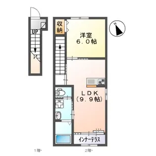MAISON DE CHOU SHOU【201号室】の間取り