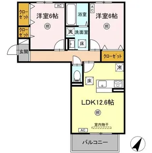 スペチアーレ・セレーナ【1階】の間取り