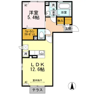 サンハピネス【103号室】の間取り