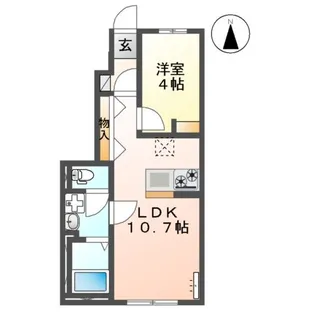 (仮称)嘉島町アパート【103号室】の間取り