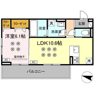 グレースメゾンコンフォートメゾン グレースメゾン【3階】の間取り