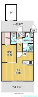 バフェット原水ビル【9階】の間取り