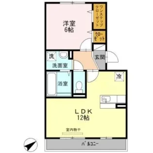 メゾン ド ソレイユ【2階】の間取り