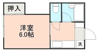 コーポふじⅠ【1階】の間取り