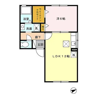 ウィルモア須屋 A棟【1階】の間取り