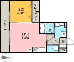 シェラール【3階】の間取り