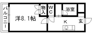 マーカス東海【4階】の間取り