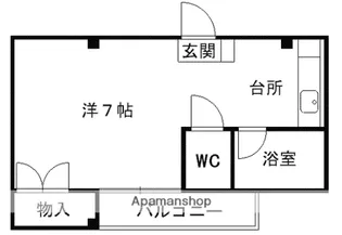 バーディーハイツ【2階】の間取り