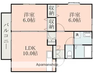 サンフラワー尾ノ上【2階】の間取り