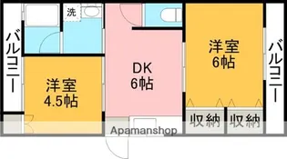 東栄ハイツⅡ【2階】の間取り