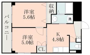 シャンポール水前寺【2階】の間取り