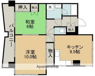 ゴールデン東海【5階】の間取り