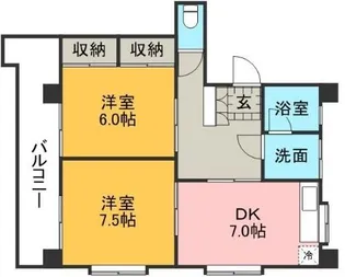 コーポラス彩【3階】の間取り