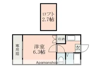 マーカス帯山【1階】の間取り
