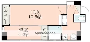 AXIS南千反畑【3階】の間取り