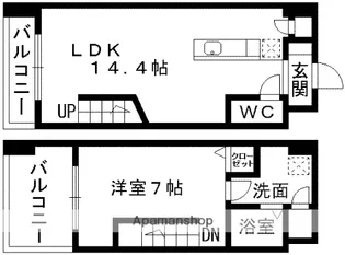 リバージュ県庁通り【10階】の間取り