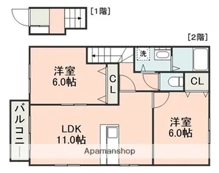 ヨーロピアンシャレー葉山台 壱番館【2階】の間取り