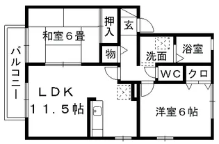 ガーデンコートみずき台 F棟【1階】の間取り