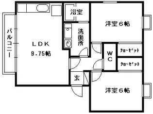ガーデンシティライフ A棟【1階】の間取り