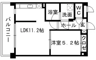 グランフィーネ健軍東【2階】の間取り