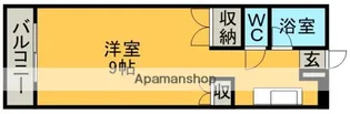 熊本県熊本市中央区九品寺3丁目【アパート】の間取り