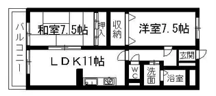ハウスローリエ【1階】の間取り
