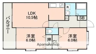 ジェラール小峯【3階】の間取り