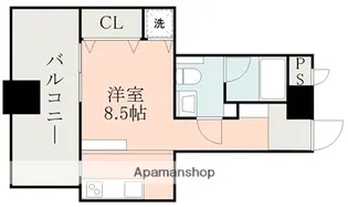 レジディア熊本辛島【10階】の間取り