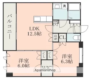 NICEマンション九品寺熊大医学部前【3階】の間取り