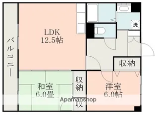 グランディール楠【3階】の間取り